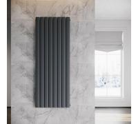 SONNI Radiateur vertical, panneau rayonnant à deux couches, couleur anthracite, dimensions 1600 x 619 mm, sans élément chauffant