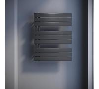 SONNI : Radiateur vertical, panneau rayonnant, à une seule couche, anthracite, dimensions 762 x 600 mm. Peut être alimenté en eau chaude ou électriquement (sans résistance chauffante)