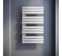 SONNI Radiateur vertical, panneau rayonnant, à une seule couche, blanc, dimensions 1038 x 600 mm. Chauffage à eau ou électrique (sans résistance chauffante)