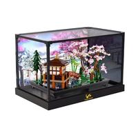 SONNIES Vitrine en acrylique pour Lego 10315 Zen Garden - Boîte de rangement transparente - Compatible avec Lego 10315 (étui uniquement, sans modèle)