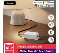 SONOFF Basic-1GS Gen5 Matter Wi-Fi Smart Switch - nécessite fil neutre; module DIY pour domotique, compatible Apple Home, Alexa, Google Home; aucun hub requis; blanc, lot de 4 BASIC-1GS