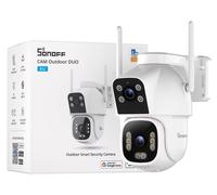 SONOFF CAM Outdoor Duo : Hub de caméra de sécurité PTZ à double objectif 4+4MP (CAM-C44HE)