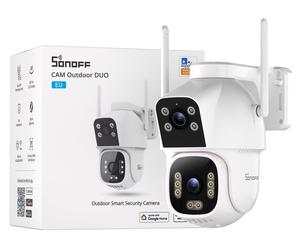 SONOFF CAM Outdoor Duo : Hub de caméra de sécurité PTZ à double objectif 4+4MP (CAM-C44HE)