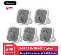SONOFF - capteur d'humidité et de température SNZB-02D Zigbee, avec écran LCD, Module de surveillance pour maison intelligente, pour Alexa Google Home, 1 à 5 pièces 3PCS SNZB-02D