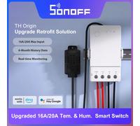 SONOFF-Commutateur intelligent de surveillance de l'humidité et de la température, Wi-Fi, puce ESP32, assistant domestique intelligent via eWelink, TH Origin, 16A, 20A 16A WTS01
