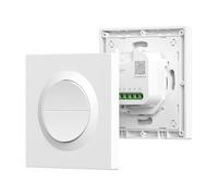 SONOFF Fusion, Orb-MW2(MINI-2GS-E), Interrupteur Lumière Intelligent Matter, 2 canaux, Wi-Fi 2.4GHz, Fil Neutre Requis, Commande à Distance et Vocale, Compatible Alexa/Siri, 10A/canal, 16A/total
