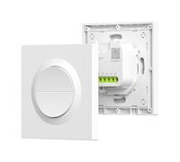 SONOFF Fusion, Orb-ZBW2(MINI-ZB2GS-E), Interrupteur Lumière Intelligent Zigbee, 2 canaux, Wi-Fi 2.4GHz, Commande à Distance et Vocale, Compatible avec Siri/Alexa, 10A/canal, 16A/total