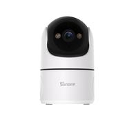SONOFF Indoor Cam PT2, Caméra de Sécurité WiFi Panoramique/Inclinable 1080P, Vue à 360°, Suivi Mouvement, Audio Bidirectionnel, Mode Confidentialité, Stockage Cloud/SD, Compatible Alexa & Google Home