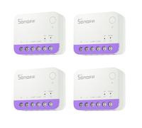 SONOFF Lot de 4 Interrupteur intelligent pour volet roulant | MINI-RBS Réglage précis du pourcentage Commutateur intelligent