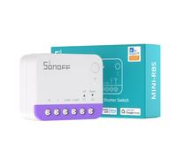 SONOFF Interrupteur Matter pour Volet roulant MINI-RBS, Wi-Fi 2,4 GHz, Format Mini, Contrôle en Pourcentage, Compatible Alexa/Google Home/HomeKit/Home Assistant, Fil Neutre Requis, 1 Unité