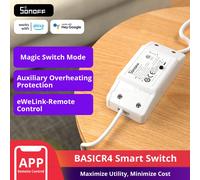 SONOFF-Joli Wifi BASICR4 pour maison intelligente, minuterie de disjoncteur universelle, télécommande eWeLink, Alexa Alice Google Home