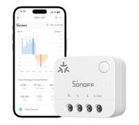 SONOFF MINI-1GP Matter via WiFi Smart Energy Meter | Compteur d'énergie intelligent 16 A compatible mat avec surveillance de la puissance bidirectionnelle pour installations PV