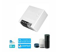 SONOFF MINIR2 Interrupteur Connecté WiFi, 2 Voies interrupteur Sans Fil, Commutateur Intelligent Compatible avec Alexa/Google Home, Contrôle à Distance, Commande Vocale, Mode DIY, 10A/2200W