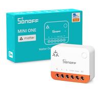 SONOFF Mini One MINI-1GS Interrupteur intelligent Wi-Fi mat 16 A relais | Interrupteur intelligent Wi-Fi mat avec horaires et contrôle Web local, sans hub pour Alexa, Google Home et Apple Home.