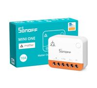 SONOFF MINI ONE MINI-1GS10 Interrupteur Smart WiFi Matter 10A Relais | Interrupteur WiFi Matter avec programmation et contrôle Web, aucun hub requis, pour Alexa, Google Home et Apple Home.
