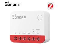 Lot de 4 Relais Intelligent pour Volets Roulants Sonoff Zigbee MINI-ZBRBS Blanc