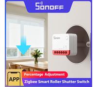 SONOFF MINI-ZBRBS Zigbee commutateur de volet roulant intelligent Mini taille scène intelligente amplificateur de Signal transformer rideaux Sonoff Zigbee Hub MINI-ZBRBS (4 pack)