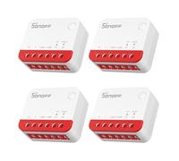 Sonoff Relais intelligent pour volets roulants MINI-ZBRBS Zigbee 3.0 Home Assistant Lot de 4 Blanc