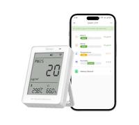 SONOFF Moniteur intelligent de qualité de l'air, PM2.5, détecteur PM10, temp/humidité, affichage en temps réel et alarme