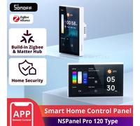 SONOFF NSPanel Pro 120 Type panneau de commande pour maison intelligente consommation d'énergie intelligente Module de commutation bricolage prise en charge des appareils Sonoff White Stand Only