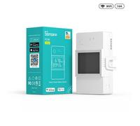 SONOFF POW Elite Interrupteur Connecté WiFi avec Mesure Consommation Electrique, 16A/4000W Haute Puissance Interrupteur Sans Fil, Wattmetre Compatible avec Amazon Alexa/Google Home, écran LCD