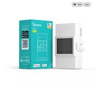 SONOFF POW Elite Interrupteur Connecté WiFi avec Mesure Consommation Electrique, 20A/5000W Haute Puissance Interrupteur Sans Fil, Wattmetre Compatible avec Amazon Alexa/Google Home, écran LCD