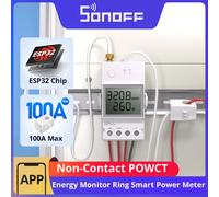 SONOFF POWCT anneau compteur de puissance intelligent puce ESP32 sans Contact CT 100A moniteur d'énergie contrôle de contact fonctionne avec Alexa IFTTT