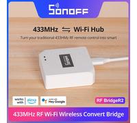 SONOFF RF Bridge R2 433MHz RF Wi-Fi passerelle sans fil scène intelligente prise en charge de la sécurité à domicile capteur DW2-RF PIR3-RF via eWeLink Alexa RF BridgeR2