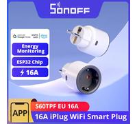 SONOFF S60 EU 16A iPlug Wi-Fi prise intelligente 1-5 pièces Protection contre les surcharges scène intelligente télécommande via eWeLink Alexa Google IFTTT
