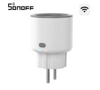 SONOFF S60TPF 16 A 4 000 W : prise Wi-Fi avec mesure de la consommation, lot de 4 prises intelligentes, protection contre les surcharges,vocale, compatible avec Alexa/Google Home (Wi-Fi 2,4 GHz)