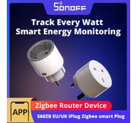 SONOFF S60ZB iPlug Zigbee prise intelligente surveillance de l'énergie prise sans fil minuterie commutateur intelligent commande vocale Google Home Amazon Alexa S60ZBTPG