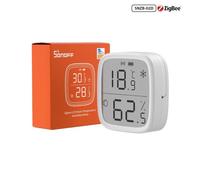 SONOFF SNZB-02D Mini Capteur ZigBee de Température et d'humidité Intelligent, Thermomètre Hygrometre Intérieur, écran LCD, Actualisation 5S, Compatible avec Alexa/Google Home/Home Assistant