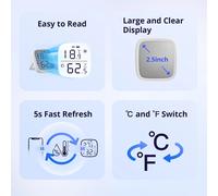 Sonoff SNZB 02D Zigbee 3.0 LCD capteur intelligent de température et d'humidité fonctionne avec les passerelles Zigbee 3.0 SONOFF ZBBridge Pro NSPanel Pro 20 PCS