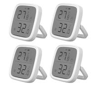 SONOFF Lot de 4 SNZB-02D Zigbee 2.5 ""Écran LCD Intelligent Température Humidité Capteur Zigbee 3.0 Hub Compatible