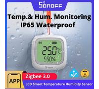 Sonoff Capteur de température et d'humidité SNZB-02WD – Zigbee, écran LCD, IP65, App