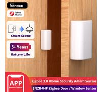 SONOFF SNZB-04P Zigbee capteur de porte fenêtre capteur d'alarme de sécurité à domicile scène intelligente locale fonctionne avec Alexa Google Home Smartthings