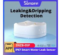 SONOFF SNZB-05P Zigbee capteur de fuite d'eau intelligent détection de fuite et de déclenchement alerte en temps réel Scence intelligente via eWeLink Alexa Google