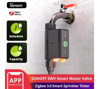 SONOFF SWV Zigbee 3.0 vanne d'eau intelligente IP55 contrôleur d'arrosage automatique à domicile Irrigation Compatible avec eWeLink Alexa Google