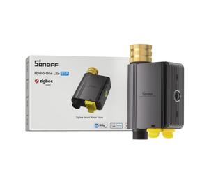 SONOFF SWV-ZNE Hydro ONE Lite Zigbee Minuterie d'arrosage intelligente, entrée en laiton, minuterie d'irrigation à programmation adaptée aux conditions météorologiques pour jardin et pelouse