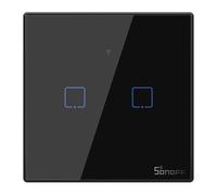 Sonoff T3EU2C Commutateur tactile sans fil WiFi 2 gangs UE