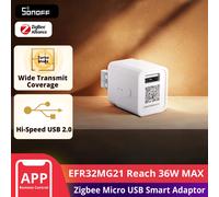 SONOFF ZBMicro Zigbee 3.0 Micro USB adaptateur intelligent EFR32MG21 large couverture de transmission vocale Via Zigbee Hub fonctionne avec Alexa Google