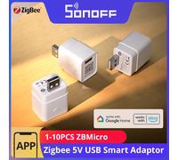 SONOFF ZBMicro Zigbee Micro USB adaptateur intelligent 1-10 pièces charge rapide large couverture de transmission commande vocale eWeLink Alexa Google