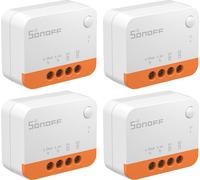 SONOFF ZBMINIL2 Interrupteur intelligent Zigbee,4 pièces 2 Way Smart Switch(Pas de neutre requis),Interrupteur d'éclairage intelligent Zigbee 3.0 Hub requis,Compatible avec Alexa,Google Home,Home Assi
