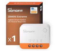 SONOFF ZBMINIL2 Interrupteur Zigbee, Sans Neutre, Module Relais Mini pour Lumière, Contrôle 2 Voies, Compatible Alexa & Google Home, Hub Zigbee requis