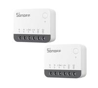 SONOFF ZBMINIR2 Interrupteur Zigbee, 2 Pack, Fil neutre requis | Interrupteur Zigbee sans neutre, compatible Alexa, Google Home et Home Assistant. Nécessite une passerelle Zigbee.