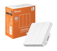 SONOFF Zigbee Smart Light Switch, Requiert SONOFF Zigbee Hub, Smart Switch, Sans Neutre ou avec Neutre, APP Remote Control, Zigbee Switch ZBM5 86-Type, 3 Bouton