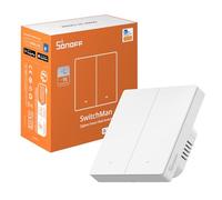 SONOFF Zigbee Smart Light Switch, Requiert SONOFF Zigbee Hub, Smart Switch, Sans Neutre ou avec Neutre, APP Remote Control, Zigbee Switch ZBM5 86-Type, 2 Bouton