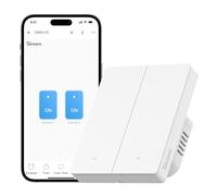 SONOFF Zigbee Smart Light Switch, Requiert SONOFF Zigbee Hub, Smart Switch, Sans Neutre ou avec Neutre, APP Remote Control, Zigbee Switch ZBM5 80-Type, 2 Bouton