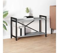 Sonoma Bibliothèque grise 80 x 30 x 48,5 cm, étagère ouverte en bois avec design industriel, rangement moderne pour salon et bureau, organiseur élégant pour décoration d'intérieur.