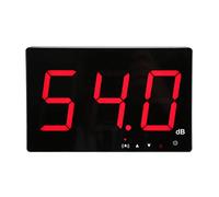 Sonomètre 30~130 DB, Grand écran LCD de 9,6 Pouces, Testeur de Mesure du Bruit en Décibels Suspendu au Mur avec Enregistreur de Données et Alarme